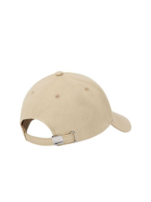 Cappellino beige in cotone riciclato Karl Lagerfeld jeans | A1M330011ST